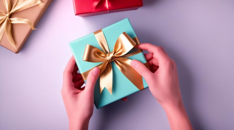 how to tie gift box